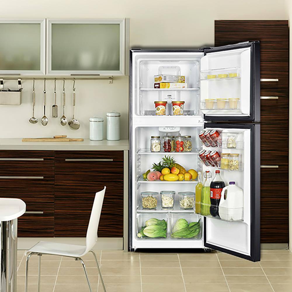 10.1 cu. ft. Top Freezer Refrigerator in Platinum Steel
