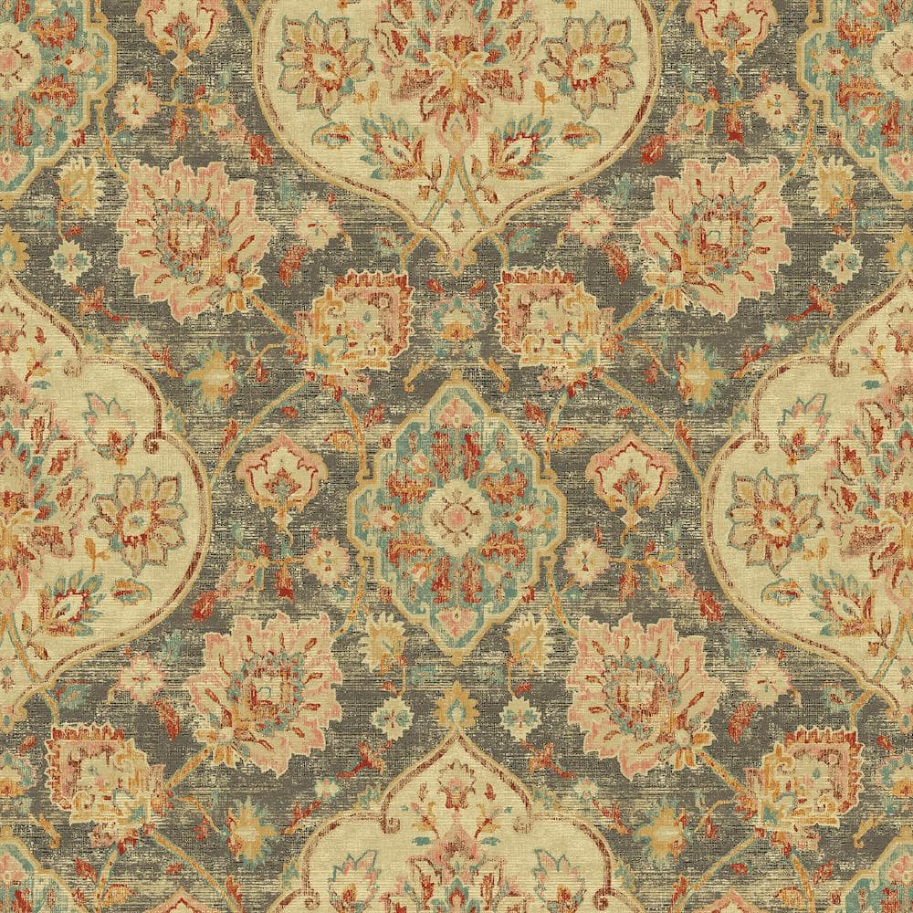 Caspian Smoke Floral Vinyl Peel and Stick Wallpaper Roll ( Covers 30.75 sq. ft. ) price history on PriceWatchPro