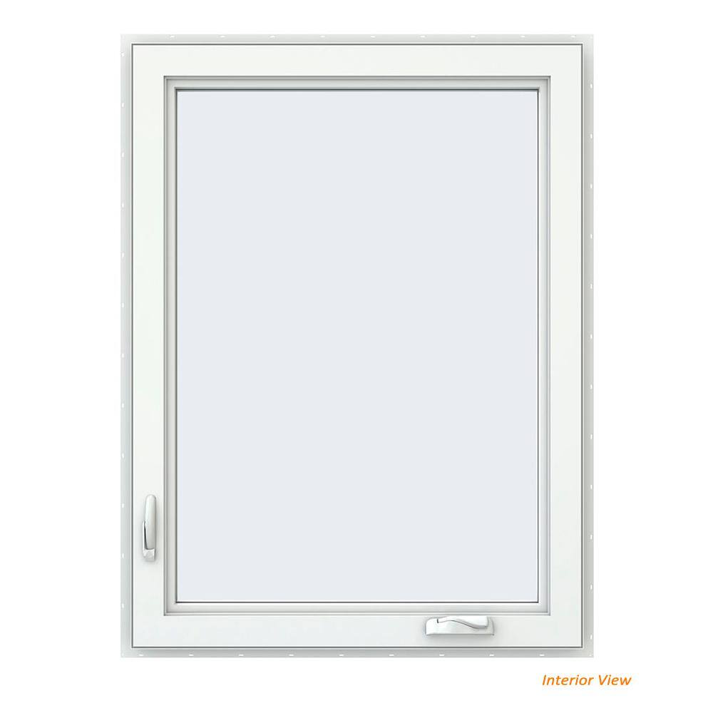 Left Hand On Window Reviews for JELD-WEN 36 in. x 48 in. V-4500 Series Black Exterior/White ...