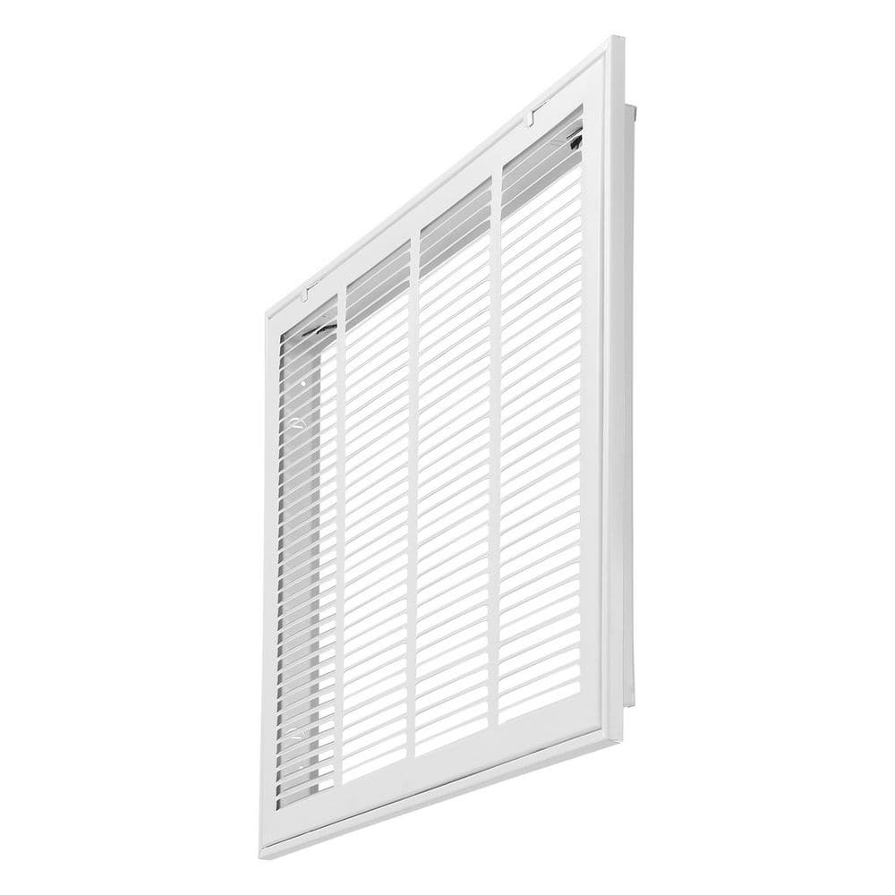 Return Air Filter Grille, Powder-Coated Steel Vent, Fits 24 x 18 in. Duct, No Filter, Detachable Face for 1 in. Filters price history on PriceWatchPro