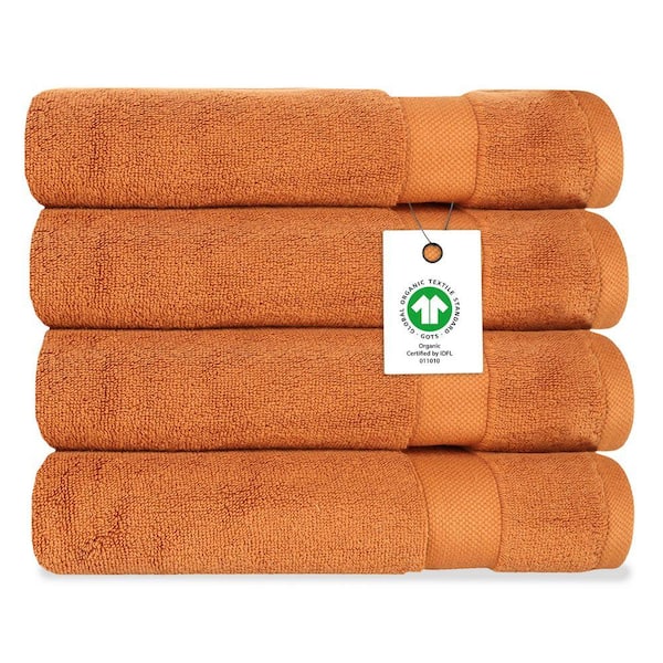 Delara Burnt Caramel Solid 100% Organic Cotton Luxuriously Plush