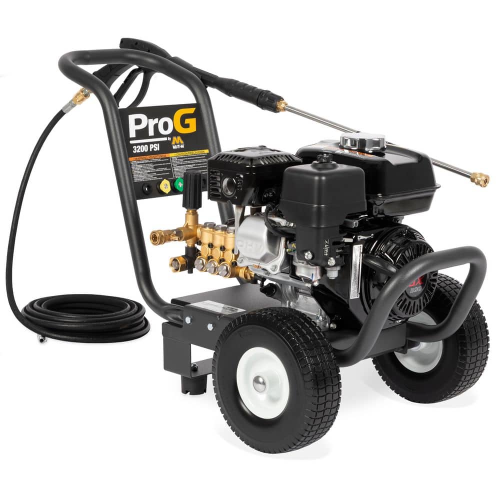 Mi-T-M Corporation 3200 PSI 2.4 GPM Cold Water Gas Pressure Washer with GX200 Honda Engine PG-3200-0MHB