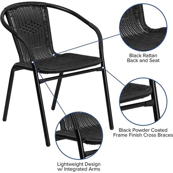 Stackable King Louis Chair-Dark Natural 