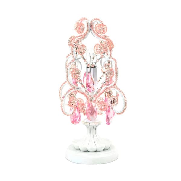 Pink Chandelier Mini Table Lamp Ctlapl104, Pink Chandelier Table Lamps