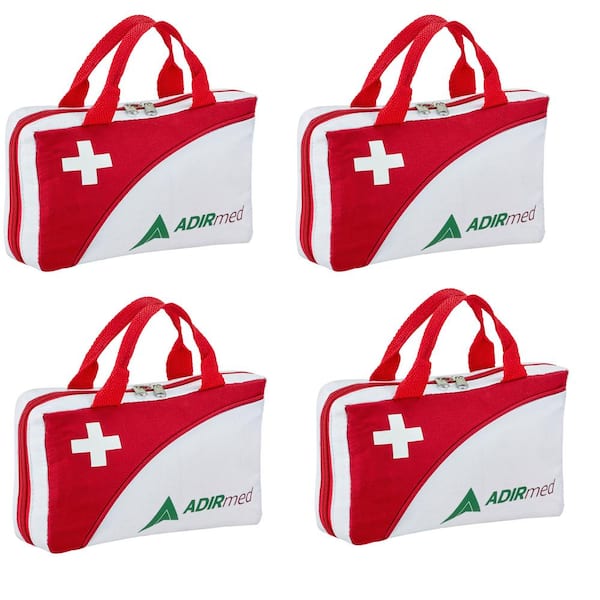 AdirMed 154-Piece First-Aid Kit in Red (4-Pack)