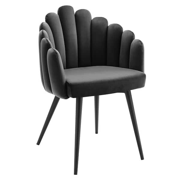 MODWAY Vanguard Charcoal Performance Velvet Dining Chair