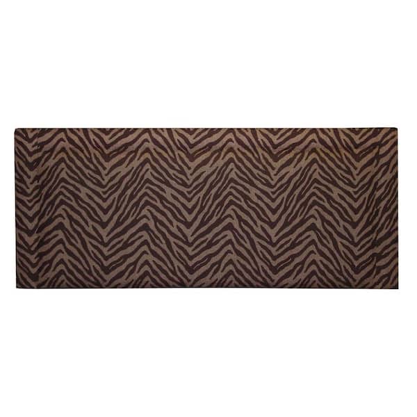 Home Decorators Collection Bernese Cotton Twill Slipcover Zebra Espresso California King Headboard-DISCONTINUED