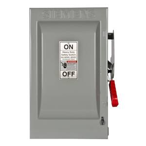 Siemens Heavy Duty 60 Amp 600-Volt 3-Pole Indoor Non-Fusible Safety ...