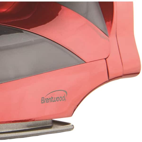 Brentwood MPI-59R Red Steam Iron with Retractable Cord W