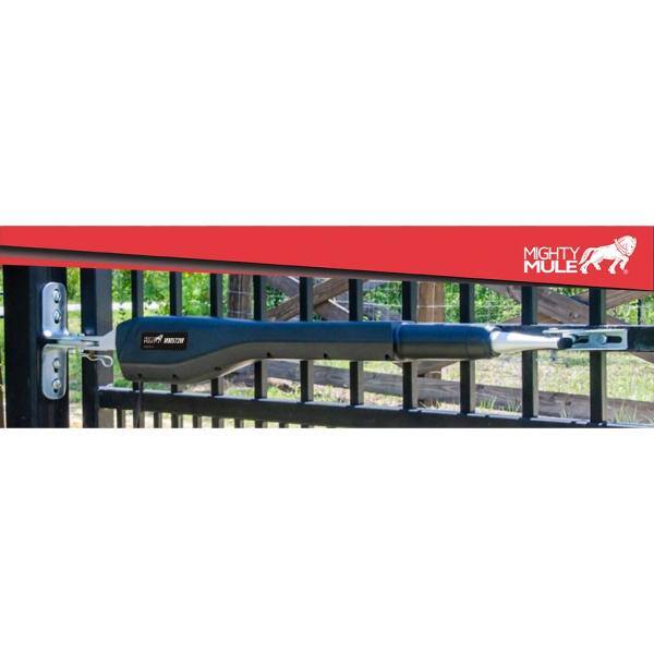 Mighty Mule Heavy Duty Dual Swing Black Automatic Gate Opener