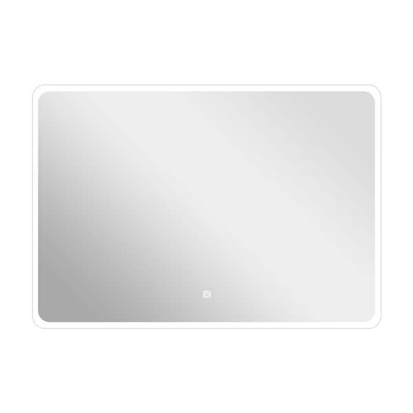 Unbranded 40 in. W x 28 in. H Rectangular Frameless Wall Mount Anti-Fog Dimmable Bathroom Vanity Mirror