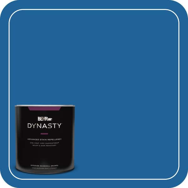 BEHR DYNASTY 1 qt. #570B-7 Cobalt Glaze Eggshell Enamel Interior Stain-Blocking Paint and Primer