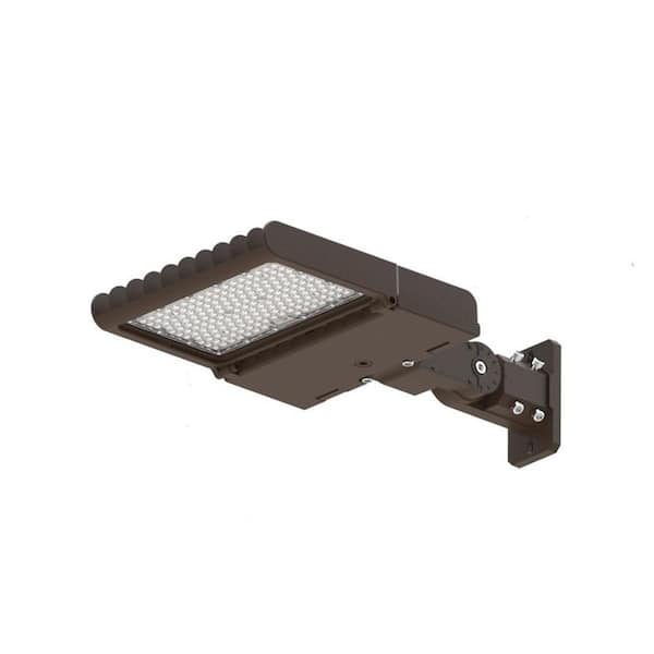 SOLTECH Smart Solar Lighting FLQ 300-Watt Equivalent Integrated LED Bronze Aluminum Area Light