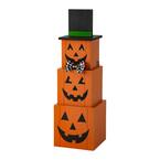 Glitzhome 36 in. H Double Sided Wooden Porch Decor Halloween and Fall ...