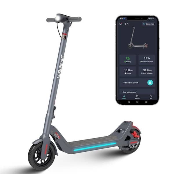 undskylde stabil handikap Trustmade A8 44.3 in. L x 17.3 in. W x 46.5 in. H Black Foldable Adult Electric  Scooter A8-BLACK - The Home Depot