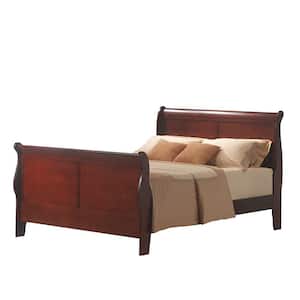 Louis Philippe III 74 in. W Cherry California King Non-upholstered Wood Frame