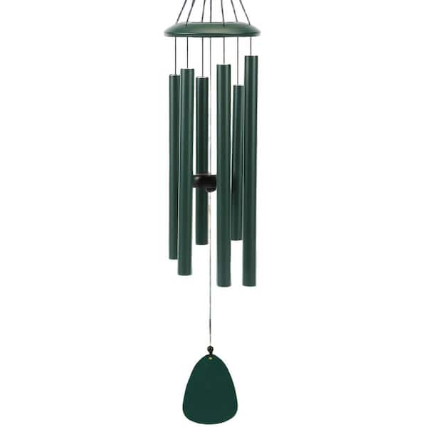 32 in. Forest Green Outdoor Wind Chimes, Large Deep Tone Chime for Garden Patio Yard, Memorial Gift for Mom and Grandma