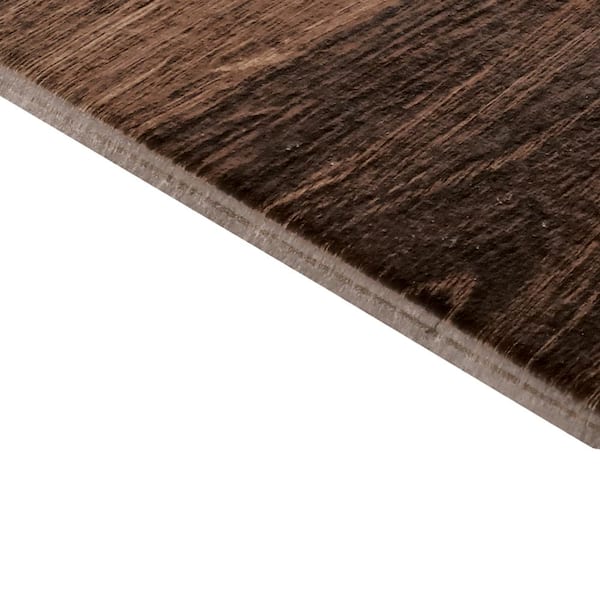 Daltile Atwood Walnut 6 in. x 36 in. Glazed Porcelain Floor and