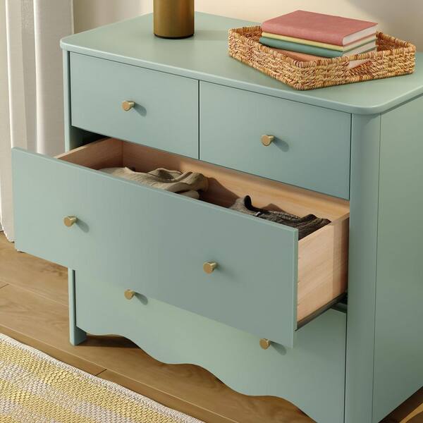 Sutton 4 Drawer Dresser - Meadow Green