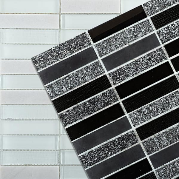 Illumina Shimmer Glossy 11.73 in. x 11.73 in. x 8mm Glass Mesh-Mounted Mosaic Tile (0.96 sq. ft.)