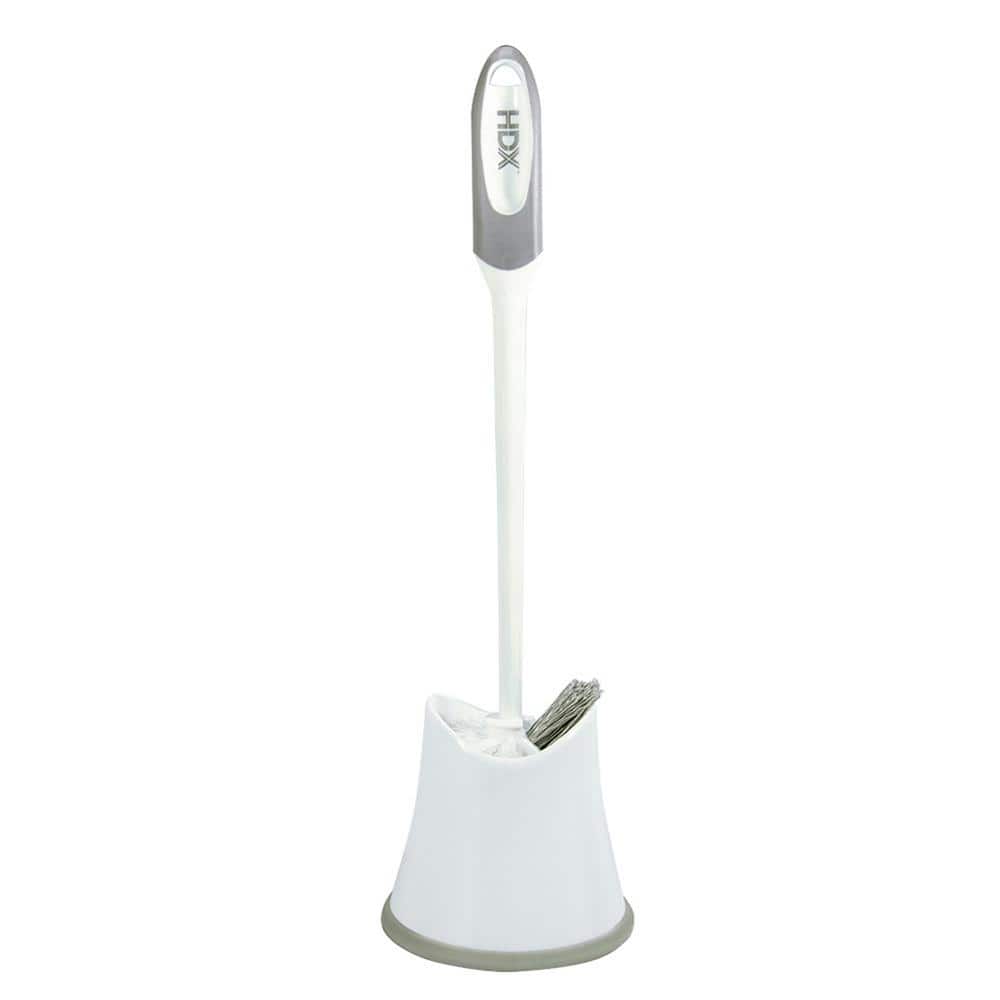 Bath Bliss 2-in-1 Toilet Brush and Plunger Set in White 10070