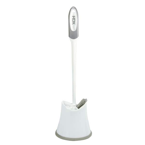 OXO Good Grips Compact Plastic Toilet Brush and Holder in Gray 12225900 -  The Home Depot