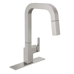 Junction Single-Handle Pull-Down Sprayer Kitchen Faucet [with MagnaTite Docking] in SpotShield Stainless