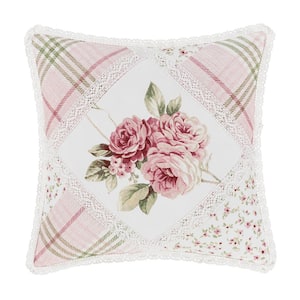 Bungalow Rose Polyester Floral 16 in.  Square Decorative Throw Pillow 16 In. L x 16 In. W