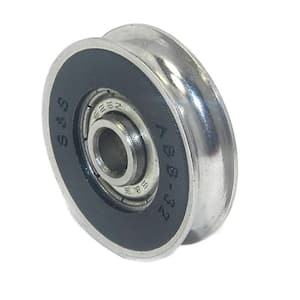 1-1/4 in. Precision Bearing Stainless Steel Wheel (2-Pack)