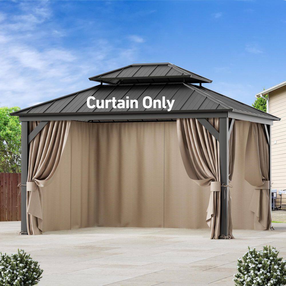 Ultra Series 11 ft. x 13 ft. Gazebo Replacement Privacy Curtain, Khaki price history on PriceWatchPro