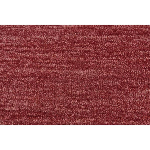 8 ft. Round Red Solid Color Area Rug