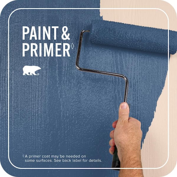 BEHR PREMIUM PLUS 1 qt. #M520-7 Admiral Blue Satin Enamel Exterior