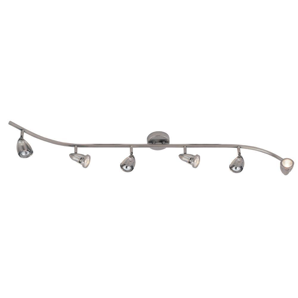 Bel Air Lighting Stingray 4 ft. 6Light Brushed Nickel Track Light