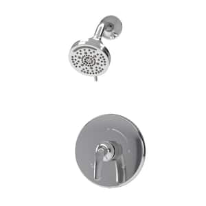 Elm Single Handle Wall Mount Shower Trim Kit in Polished Chrome (Valve Not Included) 1.5 GPM