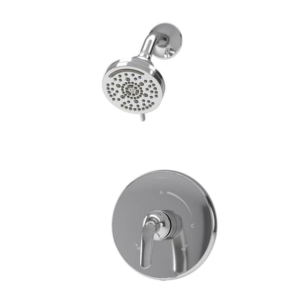 Symmons Elm Single Handle Wall Mount Shower Trim Kit in Polished Chrome (Valve Not Included) 1.5 GPM