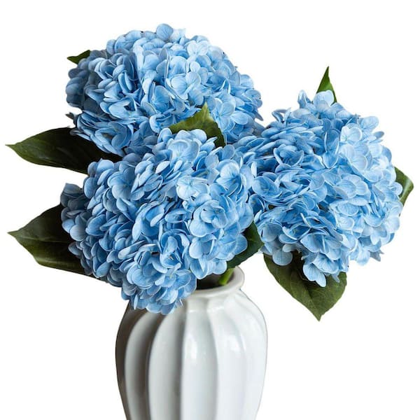 Home Decor Series: 3 - Piece, 21 in. H x 8.6 in. W Blue Artificial