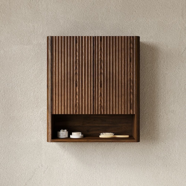 Boosicavelly 26 in. W x 8 in. D x 30 in. H Brown Dark Walnut