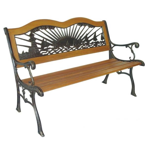 Parkland Heritage Light House and Sail Boats Patio Park Bench