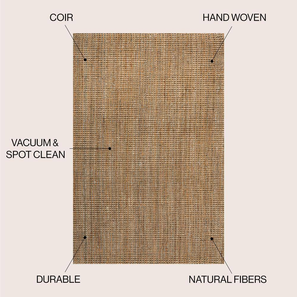Handwoven Natural Jute Rectangular 3 x 5 Area Rug