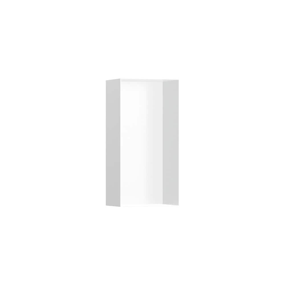 Matte White Minimalist Recessed Wall Niche Shelf