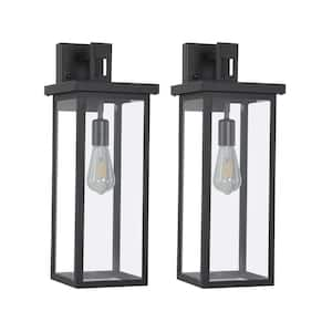 Hera Black Hardwired Weatherproof Outdoor Path Light with No Bulbs Included