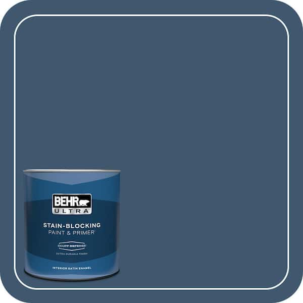 BEHR ULTRA 1 qt. #ECC-16-3 Inlet Harbor Extra Durable Satin Enamel Interior Paint & Primer