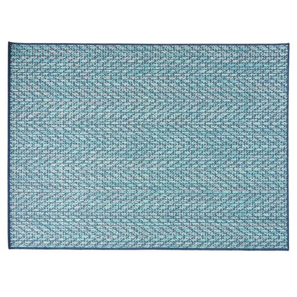 Noble House Sautter Blue/Ivory 5 ft. x 7 ft. Indoor/Outdoor Patio Area Rug