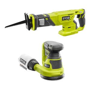 ONE+ 18V Cordless 2-Tool Combo Kit with Reciprocating Saw and 5 in. Random Orbit Sander (Tools Only)