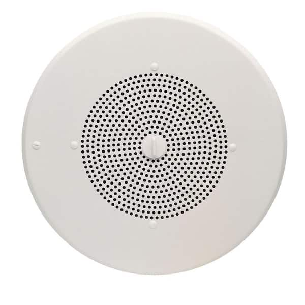 Valcom 8 in. One-Way IP Ceiling Speaker