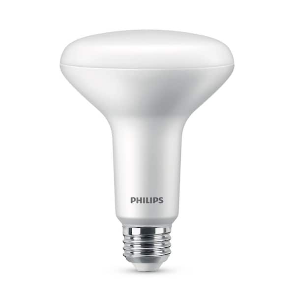 Philips 65-Watt Equivalent BR30 Dimmable E26 LED Light Bulb Daylight 5000K (3-Pack)
