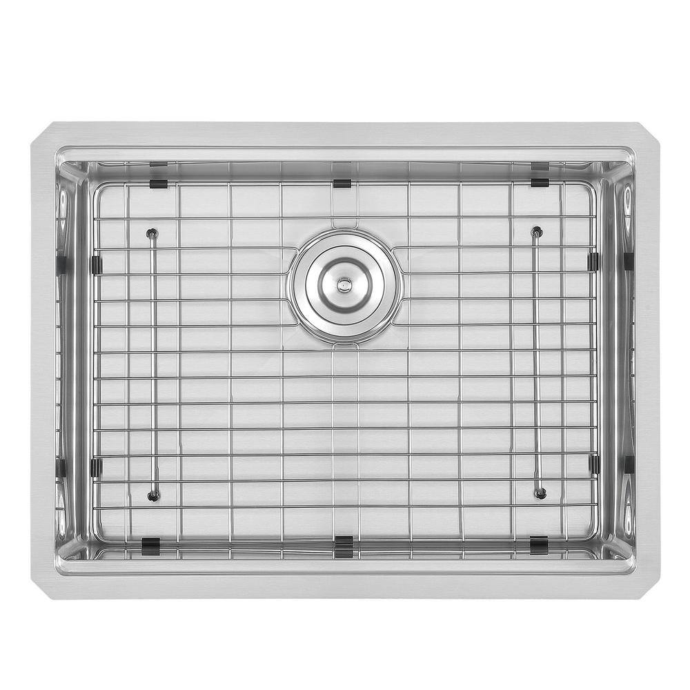 25" Stainless Steel Undermount Single Bowl Workstation Kitchen Sink