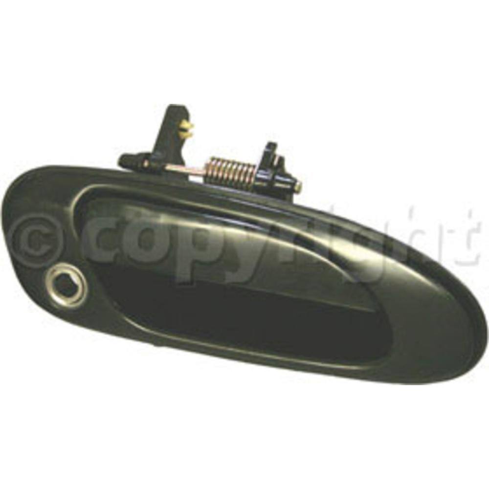 Exterior Door Handle Compatible with Honda Accord 1994-1997 Smooth Black With Key Hole Front, Passenger Side price history on PriceWatchPro