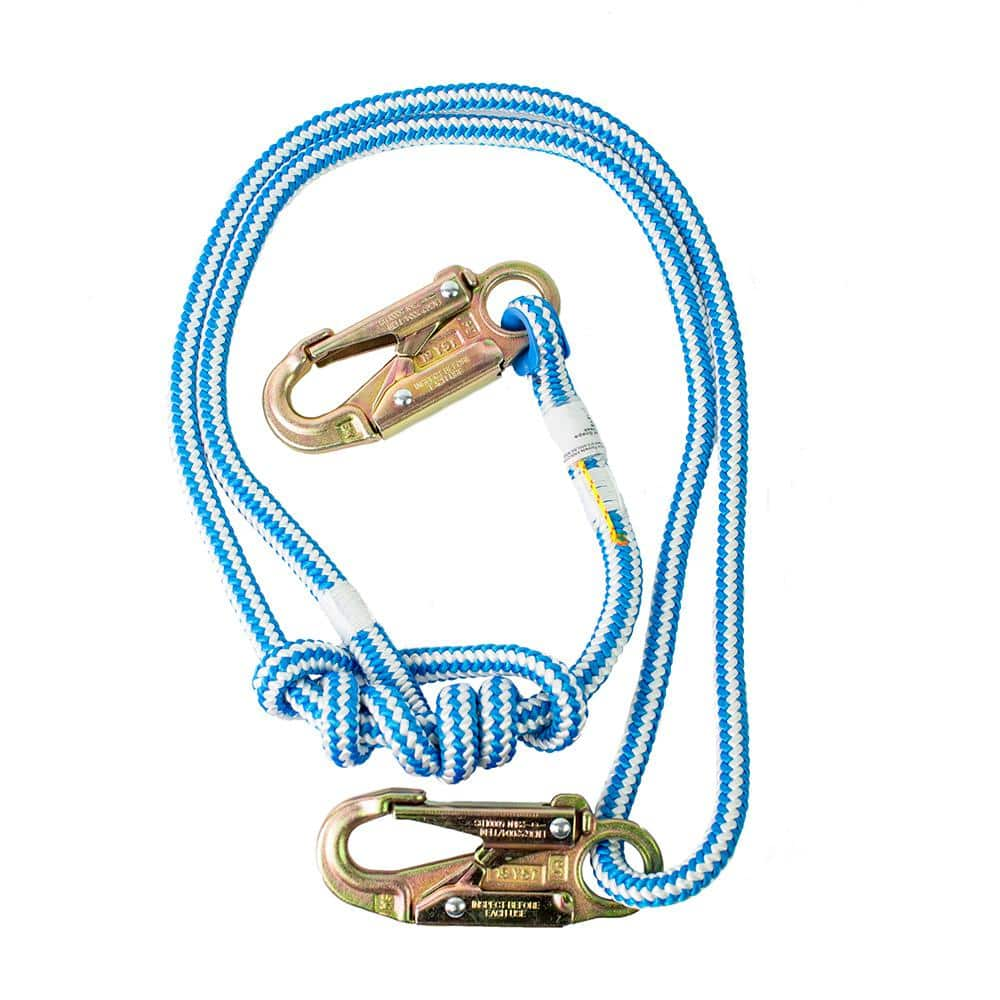 ROPE LOGIC 1/2 in. Buckstrap Lanyard Adjustable Blue Streak with