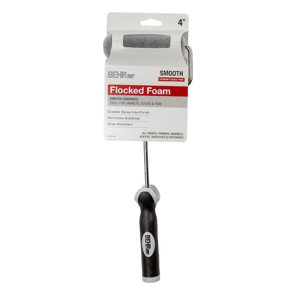 4 in Premium Flocked Foam Mini Cage Frame Paint Roller Assembly